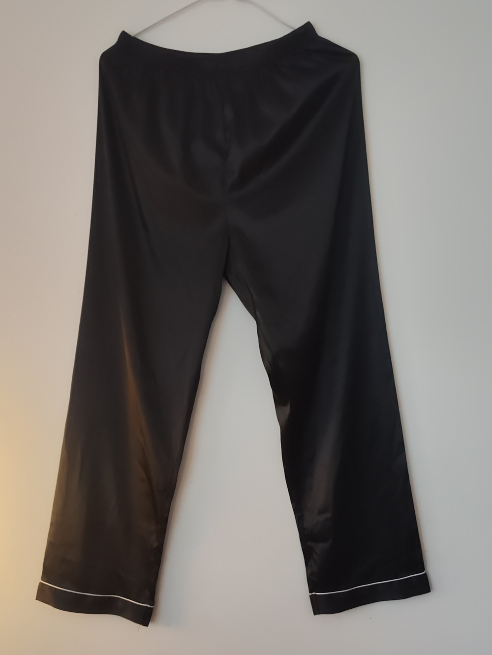 Black Satin Lounge Pants